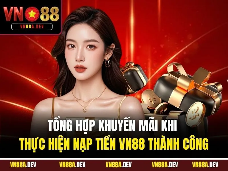 Tổng hợp khuyến mãi khi thực hiện nạp tiền VN88 thành công